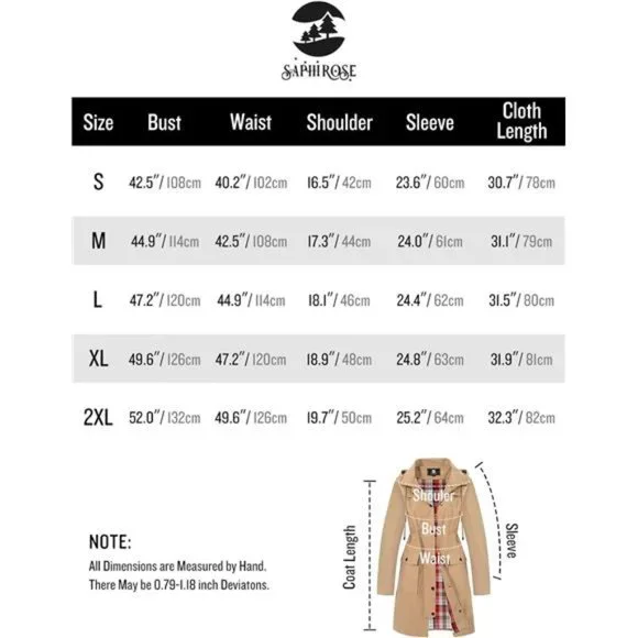 Waterproof Rain Jacket Lightweight Raincoat Hooded Windbreaker For Women - Picture 7 of 7